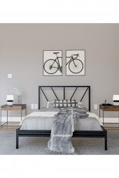 Metalia Gm 228 Gözde Siyah Dublex Tek Kişilik Karyola 90X190 thumbnail 2