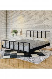 Metalia Gm 212 Vintage Çift Kişilik Metal Karyola Siyah 160X200 - 1