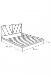 Metalia Gm 227 Gözde Dublex Metal Karyola Siyah 140X190 - 3