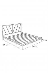 Metalia Gm 227 Gözde Dublex Metal Karyola Beyaz 150X200 - 3