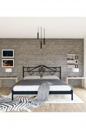 Metalia Gm 301 Gold Dublex Metal Karyola Siyah 160X200 - 2