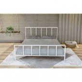 Metalia Gm 212 Vintage Çift Kişilik Metal Karyola Beyaz 160X200 - 2