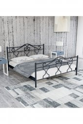 Metalia Gm 301 Gold Çift Kişilik Metal Karyola  Siyah 150X200 - 1