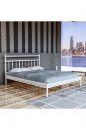 Metalia Gm 224 Lima Çift Kişilik Metal Karyola Beyaz 160X200 - 1