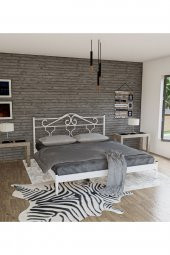 Metalia Gm 301 Gold Dublex Metal Karyola Beyaz 140X190 - 1