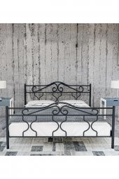 Metalia Gm 301 Gold Çift Kişilik Metal Karyola  Siyah 150X200 - 2
