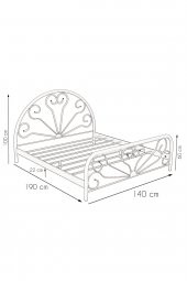 Metalia Gm 300 Baby Beyaz Çift Kişilik Metal Karyola 140X190 - 3
