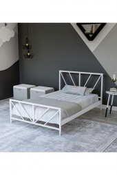 Metalia Gm 228 Gözde Beyaz Tek Kişilik Karyola 90X190 thumbnail 1