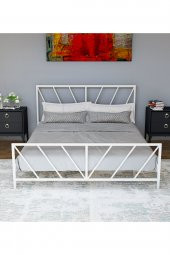Metalia Gm 227 Gözde Beyaz Çift Kişilik Karyola 150X200 - 1
