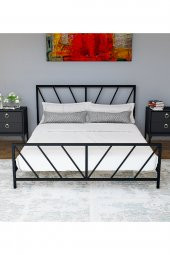 Metalia Gm 227 Gözde Siyah Çift Kişilik Karyola 160X200 - 3