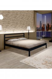 Metalia Gm 225 Vigom Çift Kişilik Metal Karyola Siyah 150X200 Cm - 1