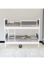 Metalia Gm 128 Star Ahşap Metal Ranza Beyaz-Antrasit Gri - 3