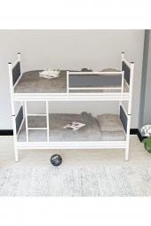 Metalia Gm 128 Star Ahşap Metal Ranza Beyaz-Antrasit Gri - 4