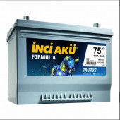İnci 12V 75 Ah Amper Japon Tip Dik Kutup Akü - 1