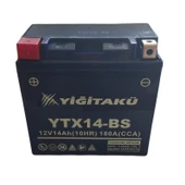 YİĞİT AKÜ 12 V 14 AH YTX14-BS Motorsiklet Aküsü - 1