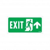 Exit Yukarı Sağ Ok İşaretli Uyarı Levhası 17,5x25 KOD:955 - 1