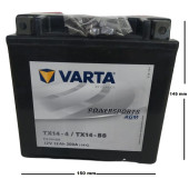 VARTA Tx14-4/Tx14-bs Motorsiklet ve MERCEDES BENZ Besleme Aküsü - 2