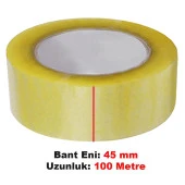 Koli Bandı 45 mm x 100 Mt Şeffaf Güçlü Yapışkanlı Kopmayan Bant 72 Adet - 2