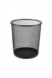 Ofis Tipi Metal Fileli Çöp Kovası 12 Lt - 1