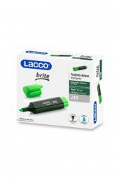 Lacco Brıte 210 Fosforlu Kalem - Yeşil 10lu Kutu - 1