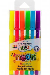 Pensan Keçeli Kalem 6 Lı Neon Renkler - 1