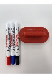 Snowman Tahta Kalemi 3lü Set Silgi - 1