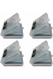 Faber Castell Gri Hamur Silgi Plastik Kutulu Çizim Silgisi 4 Adet - 1