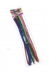 Rubenis 30 Cm 6 Renk 24lü Simli Şönil - 1