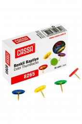 Raptiye Renkli Pvc Kaplı 30 Lu (12 Paket) 8265 - 1