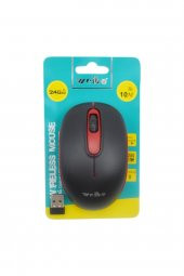 Linea Weibo 1600/2400/3200 Dpi Kablosuz Mouse 2.4 Ghz Rf-4005 Siyah/kırmızı - 1