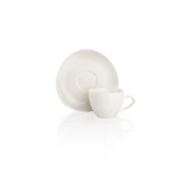 Schafer Nice Kahve Fincanı+Tabağı 2 Parça-Beyaz thumbnail 1