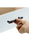 Polavit 128 Mm (SERT PLASTİK) Siyah Mobilya Çekmece Mutfak Dolap Dolabı Kulpu Kulbu Kulpları 10 Adet - 3