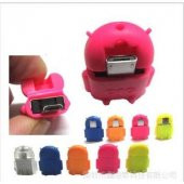 Android Adam Micro USB OTG Çevirici - Beyaz thumbnail 1