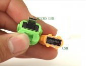 Android Adam Micro USB OTG Çevirici - Beyaz thumbnail 2