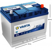 Varta Blue Dynamic N72 Start-Stop 12 V 72 Ah 760 A(EN) Akü - 2