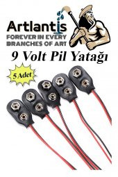 9 Volt Pil Yatağı 5 Adet 9V Pil Yuvası İkili 9V Pil Başlığı Pil Tutucu Okul Hobi Elektrik Deney - 4