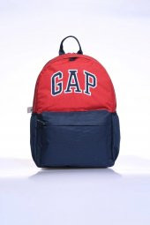 Gap Çok Gözlü Unisex Okul Günlük Sırt Çantası Kırmızı-Lacivert 03427 - 1