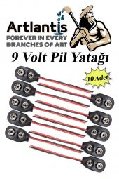 9 Volt Pil Yatağı 10 Adet 9V Pil Yuvası İkili 9V Pil Başlığı Pil Tutucu Okul Hobi Elektrik Deney - 1