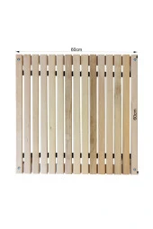 Exent Ahşap, KAMP, balkon bahçe plaj piknik sehpası, kamp masası-60x60 yükseklik: 50 cm - 2