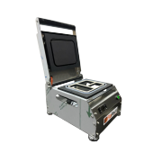 Paslanmaz Kase Tabak Kapatma Makinesi 3 Bölmeli Yemek Paketleme GMF-3 - 1