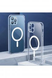 Iphone 12 Pro Max Uyumlu Magsafe Kablosuz Şarj Uyumlu Şeffaf Kılıf Magsafe Kılıf Magsafe - 1
