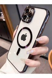 Iphone 14 Pro Magsafe Kablosuz Şarj Uyumlu Renkli Şeffaf Kılıf - 2