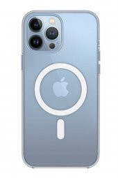 Iphone 13 Pro Kılıf Magsafe Özellikli Şeffaf Kılıf Darbe Emici Sert Silikon Uyumlu 13pro - 1