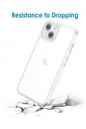 Iphone 13 (6.1) Şeffaf Şarj Giriş Tıpalı Kamera Korumalı Kılıf A Quality Case - 3