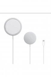 Iphone 12 & 13 & 14 Serisi Uyumlu 20 W Uyumlu Kablosuz Şarj Aleti Magsafe Charger - 1