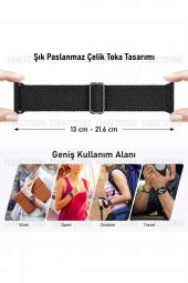 Watch 42 / 44 / 45 Mm Uyumlu Tek Parça Örgü Solo Loop Kayış Renkli Esnek Suya Dayanıklı Hasır - 4