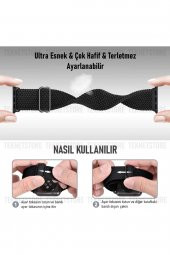 Apple Watch 42 / 44 / 45 Mm Uyumlu Tek Parça Örgü Solo Loop Kayış Renkli Esnek Suya Dayanıklı Hasır - 2