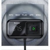 Baseus Araç Transmitter Bluetooth Araç Çakmaklık Ve Müzik Kiti 2in1 Araç Şarj Araç Transmitter Kiti - 8