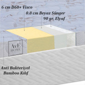 AvE HOME Bioped Full Visco Premium Çift Kişilik Yatak Pedi 150x200 - 2