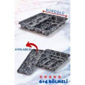 TransForMacion 12+2 ADET 6+4 Bölmeli Kaşıklık Mermer Desenli FlexForm - 1